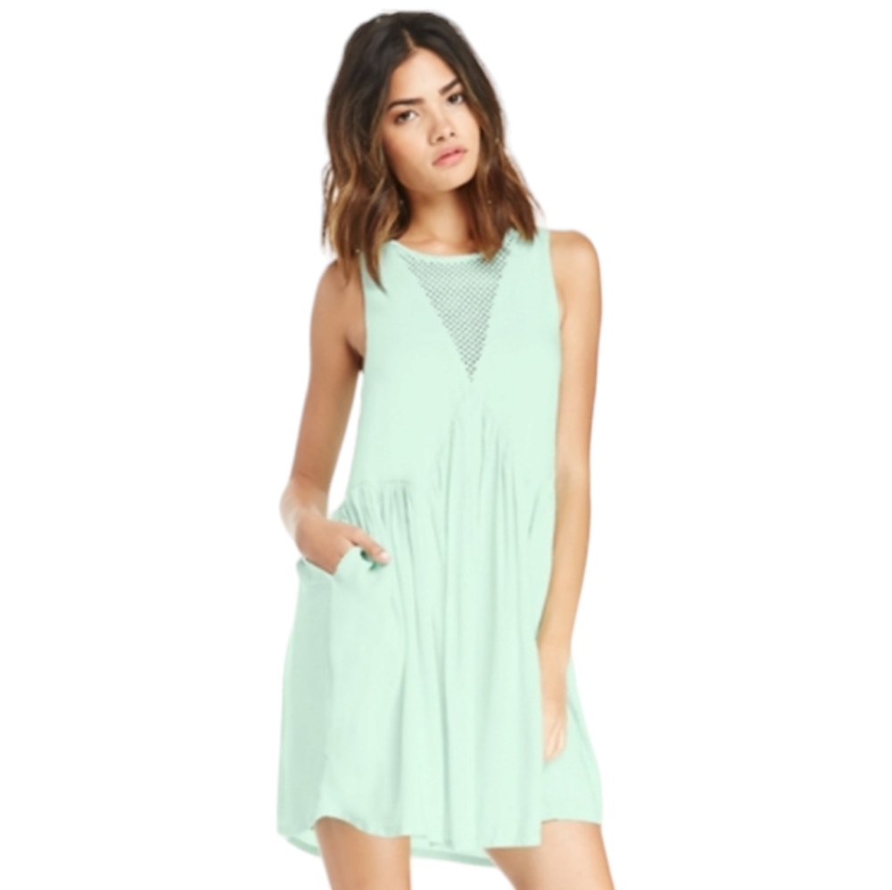 MinkPink (Revolve) Women's Born Free Cutout Dress Mint Green Size Small